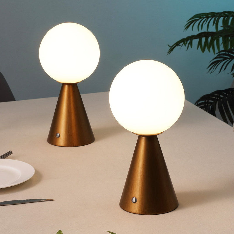 Lighthouse USB Table Lamps LED (Set of 2) - Gold