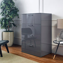 Load image into Gallery viewer, Bliss - Glossy 4 Drawer Jumbo Chest With Extra Deep Storage

