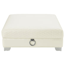 Load image into Gallery viewer, Cordelia - Square Ottoman - White

