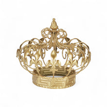 Load image into Gallery viewer, Golden Fleur de Lis Crown Sculpture - Gold
