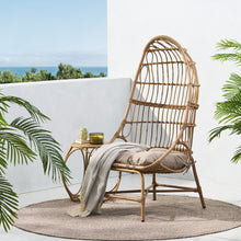 Load image into Gallery viewer, Outdoor Accent Chair With Basket Shape - Light Brown
