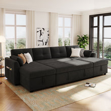 Load image into Gallery viewer, U-Shaped Sectional Sofa Bed With Storage And USB Ports
