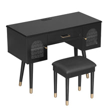 Load image into Gallery viewer, Wood Vanity Table - Black
