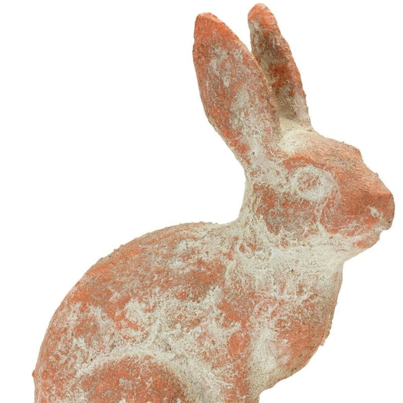 Resin Rabbit Statue (Set of 2) - Pink And Gray