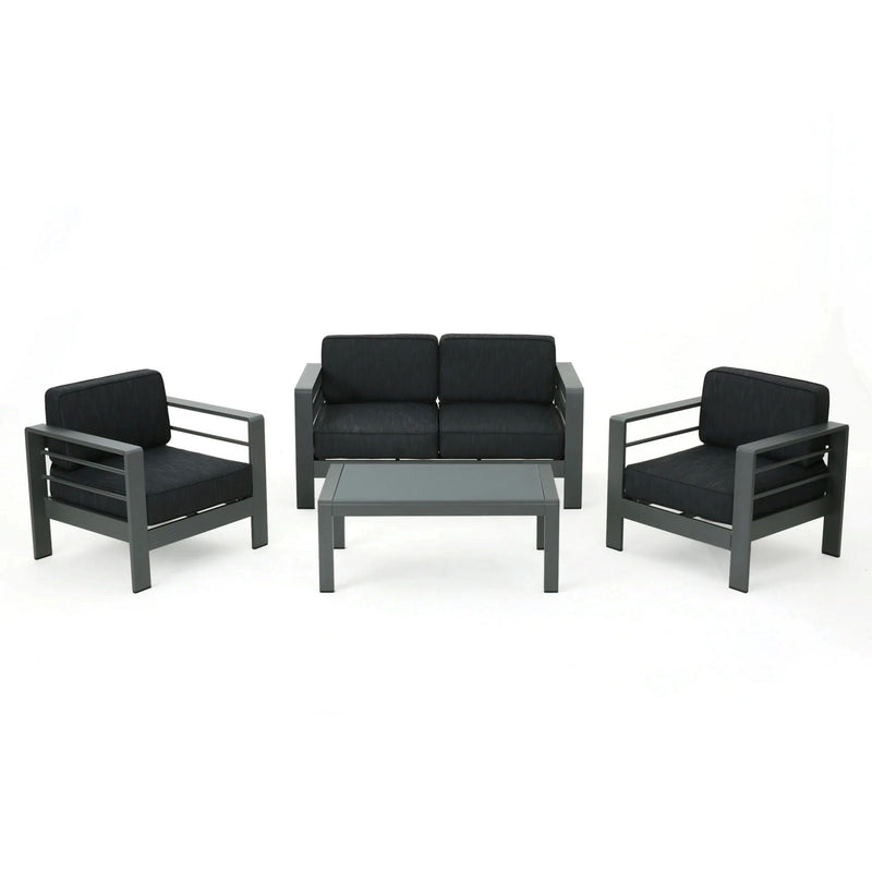 Cape Coral - 4 Pieces Outdoor Patio Chat Set