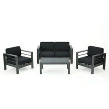 Load image into Gallery viewer, Cape Coral - 4 Pieces Outdoor Patio Chat Set
