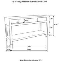 Load image into Gallery viewer, Tucker - 3 Drawer Console Table With Lower Shelf - Natural
