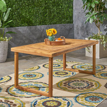 Load image into Gallery viewer, Outdoor Acacia Wood Dining Table, Sandblast Finish
