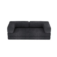 Load image into Gallery viewer, Chenille Convertible Futon Sleeper Sofa - Gray
