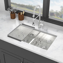 Load image into Gallery viewer, Modern Double Bowl Undermount Sink Design With 10" Deep Basins
