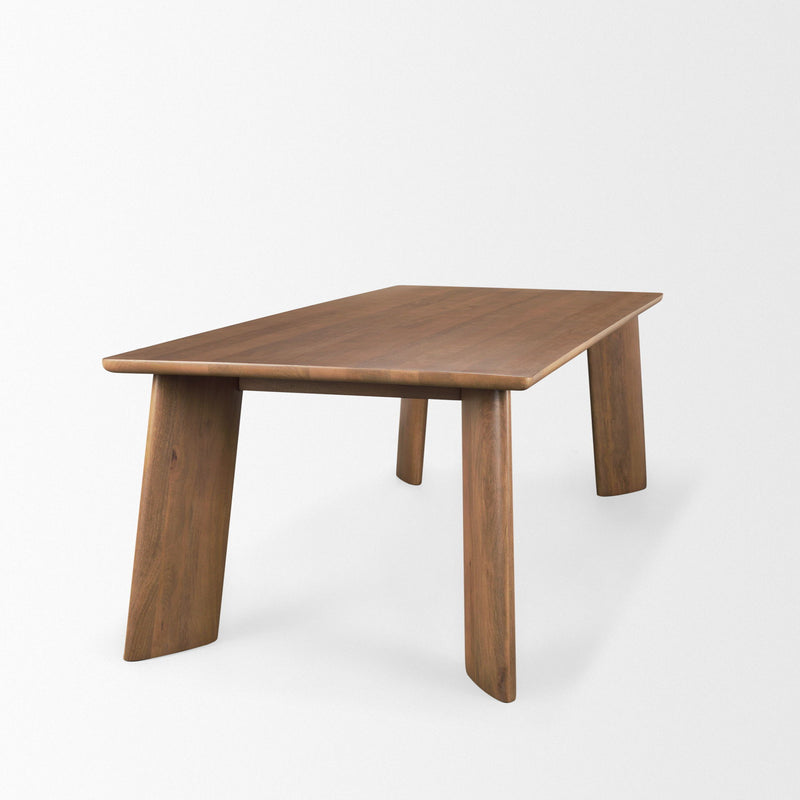 Solid Wood Dining Table (727897) - Brown