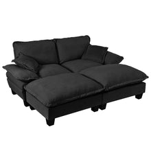 Load image into Gallery viewer, Modular Sectional Sofa With Movable Ottoman &amp; Pillows
