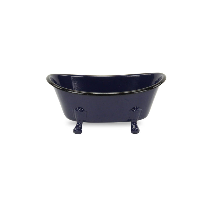 Hand Painted Decorative Tub Tabletop Sculpture (399648) - Blue