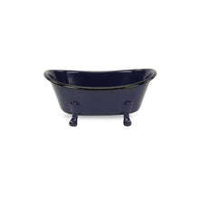 Load image into Gallery viewer, Hand Painted Decorative Tub Tabletop Sculpture (399648) - Blue
