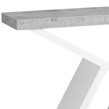 Load image into Gallery viewer, Abstract Console Table With Shelves - Gray And White
