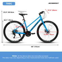 Load image into Gallery viewer, A28250 Road Bike With Aluminum Alloy Wheels, 21 Speed Gear System, Disc Brakes, Wide Tires
