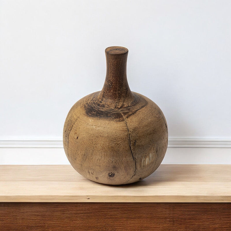Abstract Cylinder Table Vase (397533) - Brown