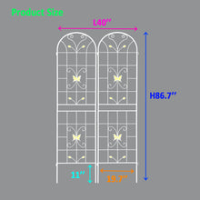Load image into Gallery viewer, Garden Metal Trellis Rustproof Trellis For Climbing Plants Outdoor Flower Support
