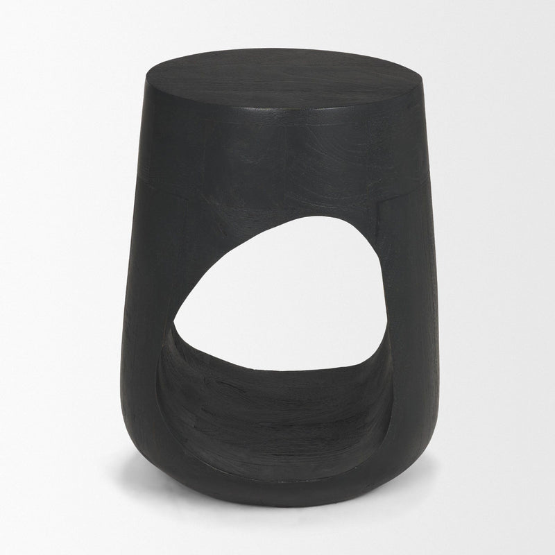 Round End Table (729078) - Black