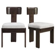 Load image into Gallery viewer, Upholstered Dining Fabric Side Chairs (Set of 2)
