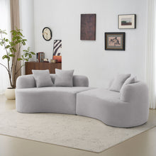 Load image into Gallery viewer, Curved 4 Seater Full Compression Sponge Sofa
