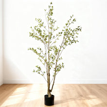 Load image into Gallery viewer, Lifelike Artificial Olive Tree With Plastic Pot For Home Living Room Decor - Green Leaves
