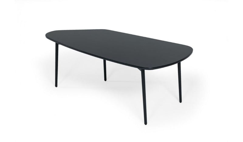 Marble Stone Free Form Coffee Table - Black And Black