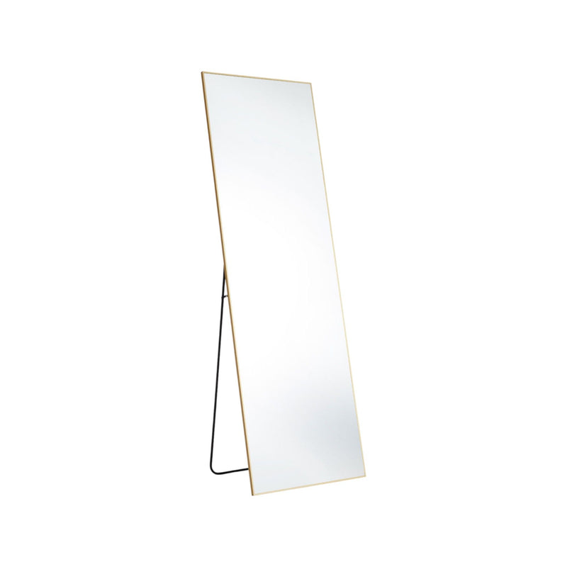 63" Metal Freestanding Framed Standing Mirror - Gold