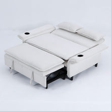 Load image into Gallery viewer, Modern Fabric Multi-Functional Sofa Bed With Adjustable Armrests And Backrests
