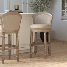 Load image into Gallery viewer, Barrel Back Stool With Swivel
