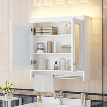 Load image into Gallery viewer, Modern Wall-Mounted Mirror Cabinet With Adjustable Shelves, Soft-Close Doors, High-Definition Mirror
