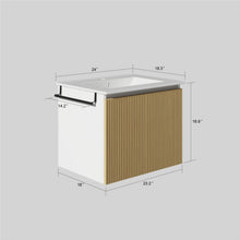 Load image into Gallery viewer, Floating Bathroom Vanity Combo, Towel Rack

