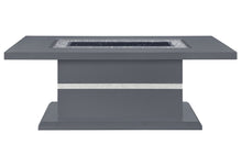 Load image into Gallery viewer, 52" Wood And Faux Crystal Pedestal Coffee Table - Gray
