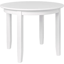 Load image into Gallery viewer, 39" Solid Wood Round Top Dining Room Table - White
