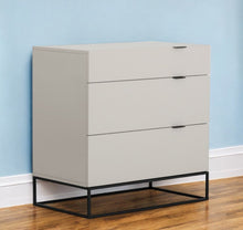Load image into Gallery viewer, Manufactured Wood Three Drawer Chest - Gray

