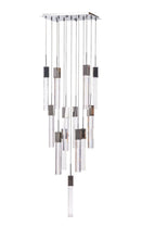 Load image into Gallery viewer, Multi Light Metal Dimmable Chandelier With Clear Shades - Silver

