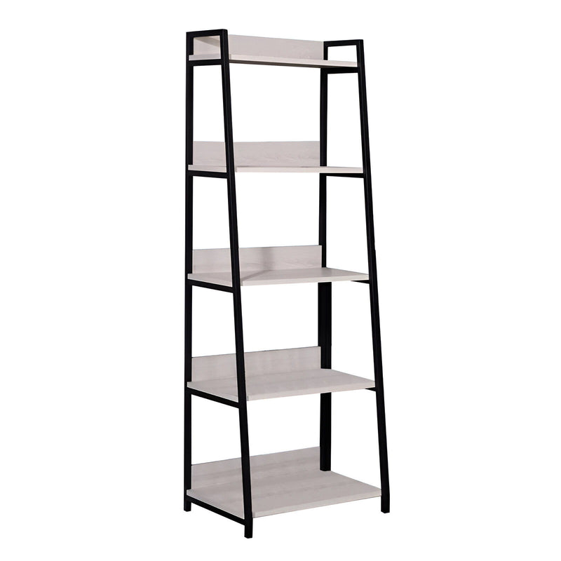 Five Tier Ladder Bookcase (486298) - Natural / Black