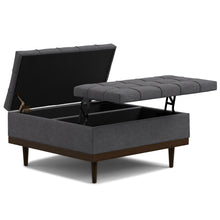 Load image into Gallery viewer, Mariah - Upholstered Lift Top Table Storage Ottoman
