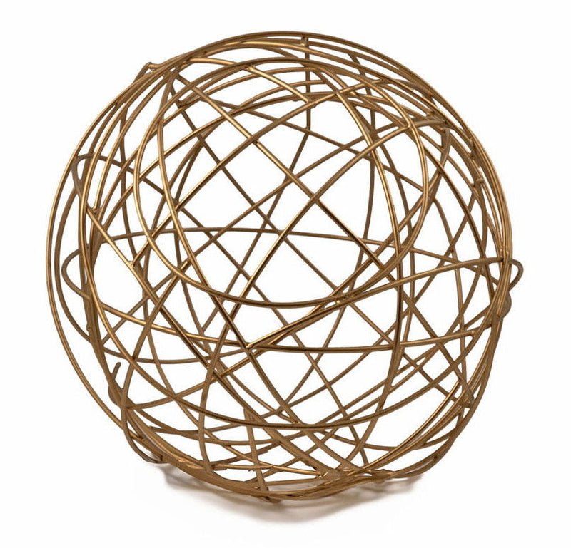 Decorative Orb Tabletop Sculpture (568884) - Gold