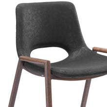 Load image into Gallery viewer, Steel Low Back Counter Height Bar Chairs (Set of 2) - Black And Brown
