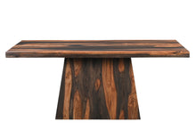 Load image into Gallery viewer, 75" Solid Wood Pedestal Base Dining Table - Brown
