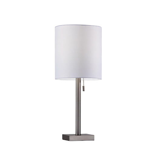 Metal Table Lamp - Brushed Steel