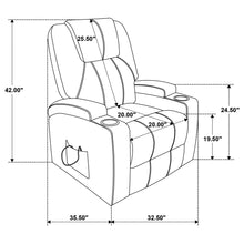Load image into Gallery viewer, Macklin - Power Lift Massage Recliner With Heat And Dual Cupholders
