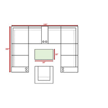 Load image into Gallery viewer, Outdoor Wicker Sectional With Weather Resistant Cushions And Table
