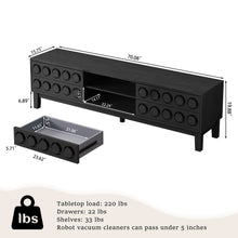 Load image into Gallery viewer, Media Console With 4 Drawers And Cable Management
