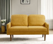 Load image into Gallery viewer, Loveseat Sofa, European Style With Sleek Design, Modern &amp; Vintage Flair, Upholstered 2 Seater Couch
