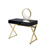 Load image into Gallery viewer, Mirrored Dresser - Black / Gold
