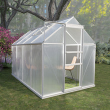 Load image into Gallery viewer, Walk-In Polycarbonate house &amp; Roof Vent, Sliding Doors, Aluminum Hobby Hot House For Outdoor
