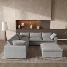 Load image into Gallery viewer, Blend Modular L Shaped Six Piece Corner Sectional - Light Gray
