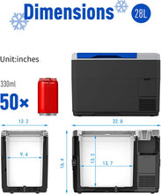 Load image into Gallery viewer, Portable Refrigerator, Car Freezer With App Control, 12V, 45W Low Noice Cooler For Rv, Boat
